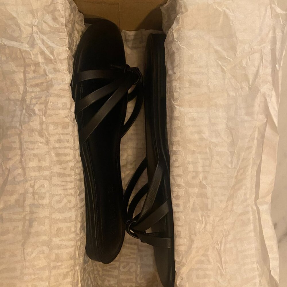 Steve Madden Calissi Black Leather sandals Size 7.5 - Picture 5 of 6